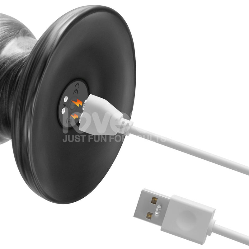 Chargement USB câble magnétique connecté base : Système chargement magnétique USB Vibrax Slider 12.5 pouces – câble blanc connexion automatique aimants – port charge base jouet – LED indicateur batterie – autonomie 2 heures rechargeable