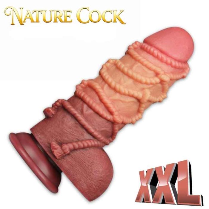 Nature Cock Monster 9.5 monster dildo rope silicone double densité