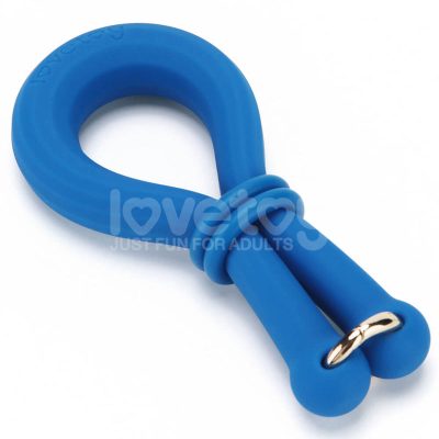 cock ring silicone ajustable bleu