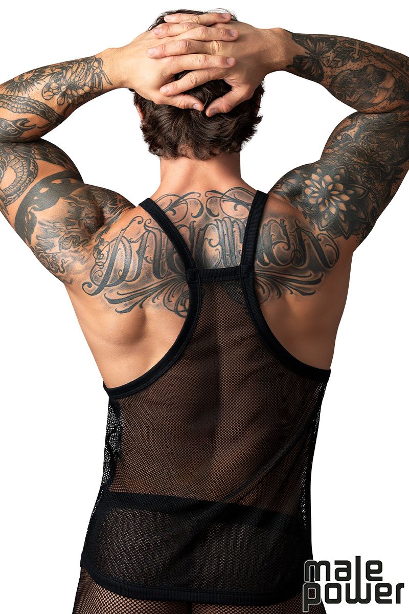 Camisole à Filet Extensible - MP110-11C - Male Power – Image 3