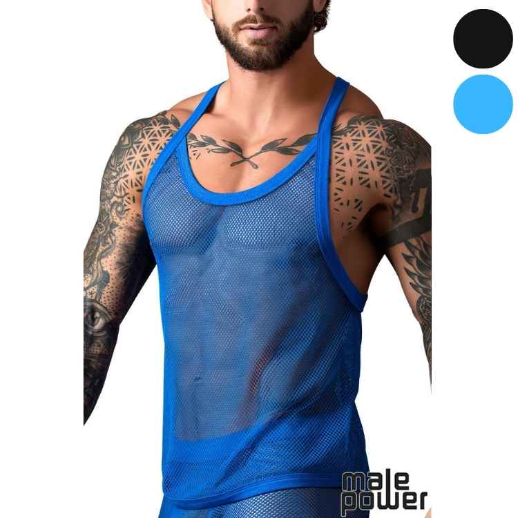 Camisole à Filet Extensible - MP110-11C - Male Power