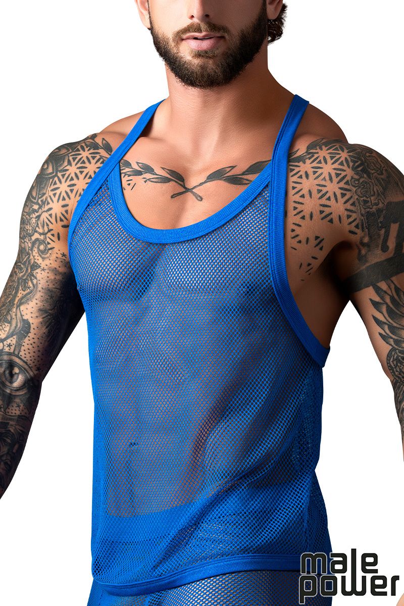 Camisole à Filet Extensible - MP110-11C - Male Power – Image 4