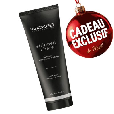 Crème de Massage Sensuelle Sans Parfum Stripped + Bare - Wicked