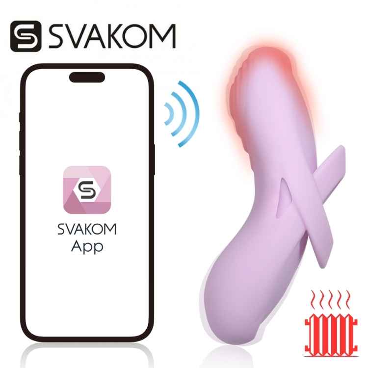 ECHO 2 SVAKOM vibromasseur clitoridien chauffant en silicone médical