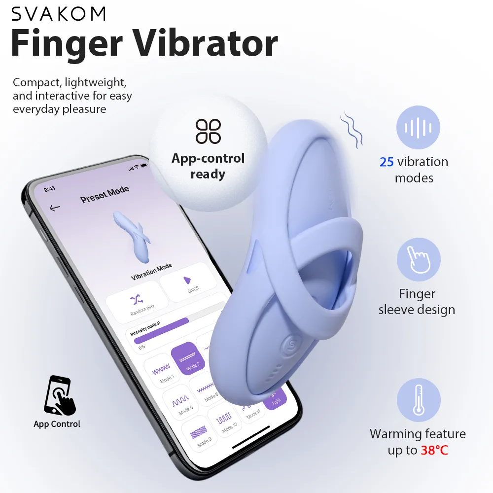 Vibromasseur externe ECHO 2 avec contrôle par application SVAKOM