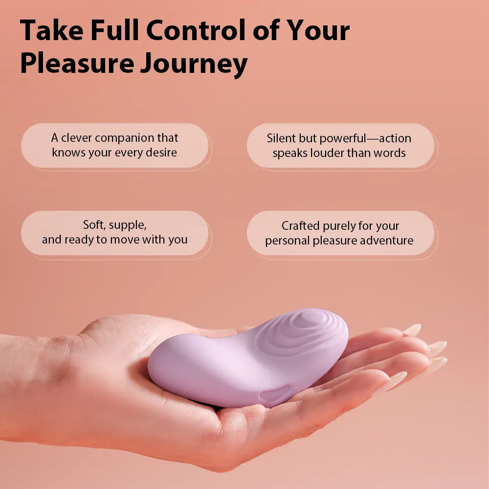 Vibromasseur clitoridien chauffant 38 °C discret et silencieux