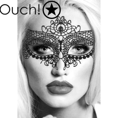 queen lace eye mask ouch black