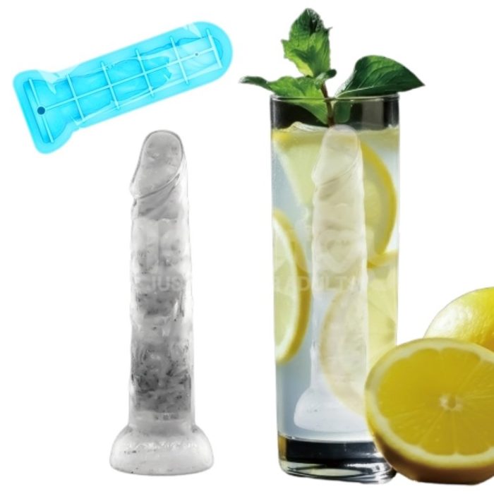 moule a glacons penis silicone alimentaire bleu