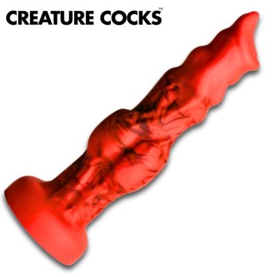 Fire Hound Silicone Dildo - Small - Creature Cocks