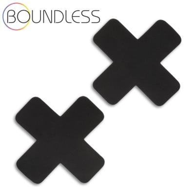 2 cache-mamelons Boundless adhésifs en X