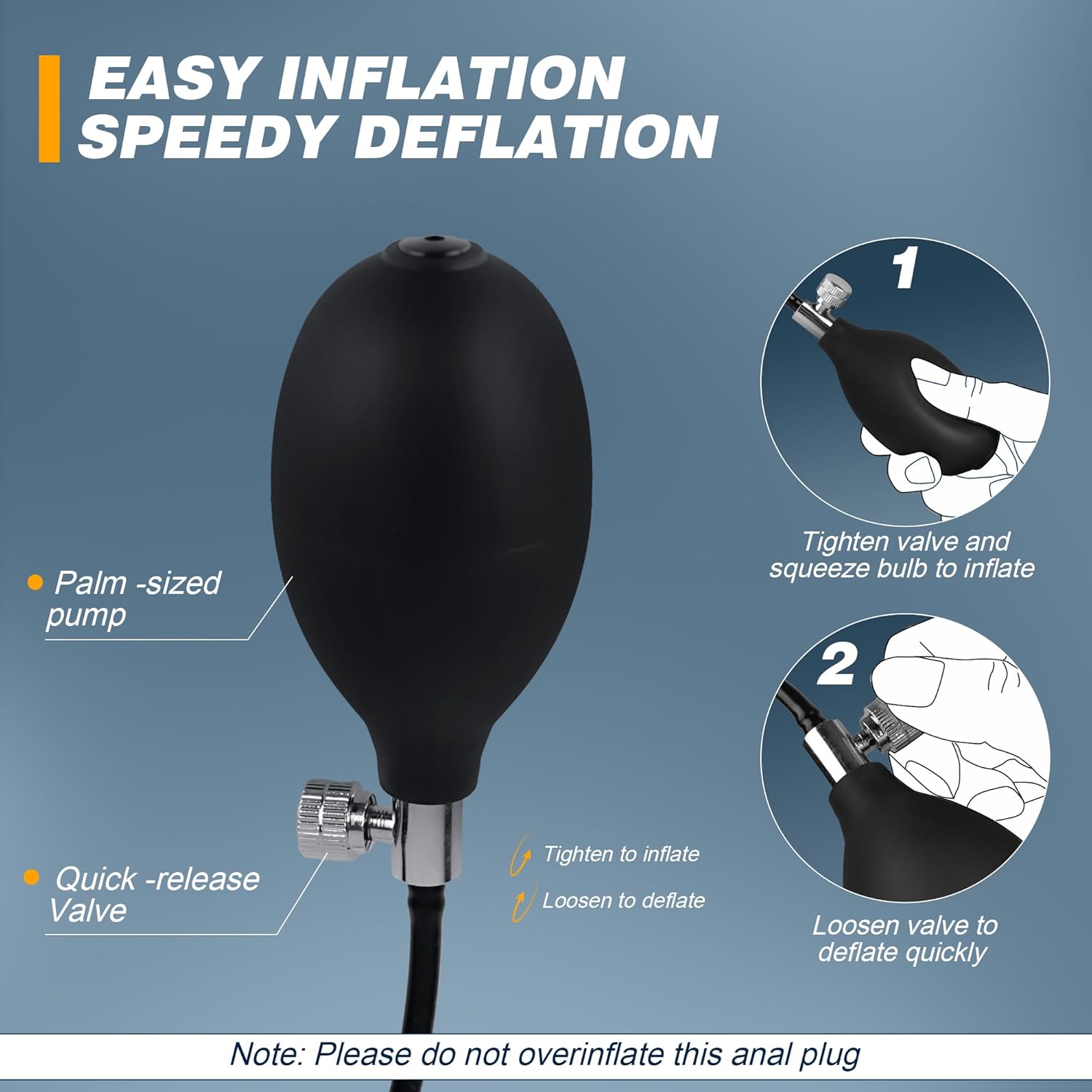Dildoland Luna Magnetic – Plug Anal Gonflable avec Valve Magnétique & Bille – Image 6