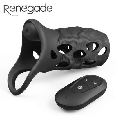 Edge de Renegade gaine vibrante télécommandée en silicone ABS