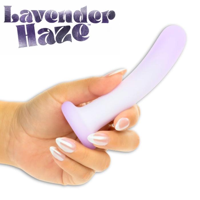 Lavender Haze Slender probe anal vibrant courbé violet en silicone