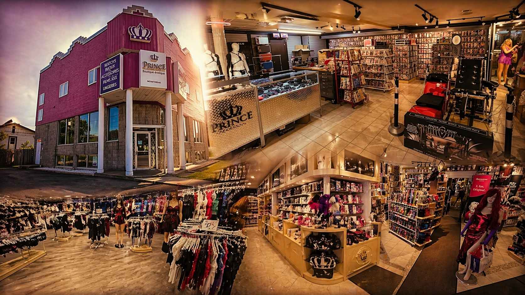 Boutique Érotique Le Prince - Intérieur sur 3 étages à Saint-Hubert sur la Rive-Sud de Montréal