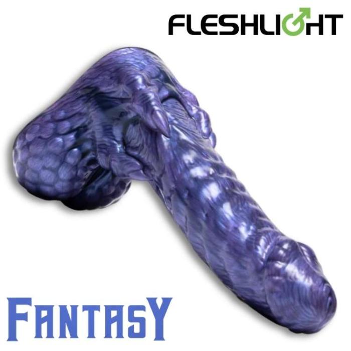 Predator Dildo en silicone platine violet
