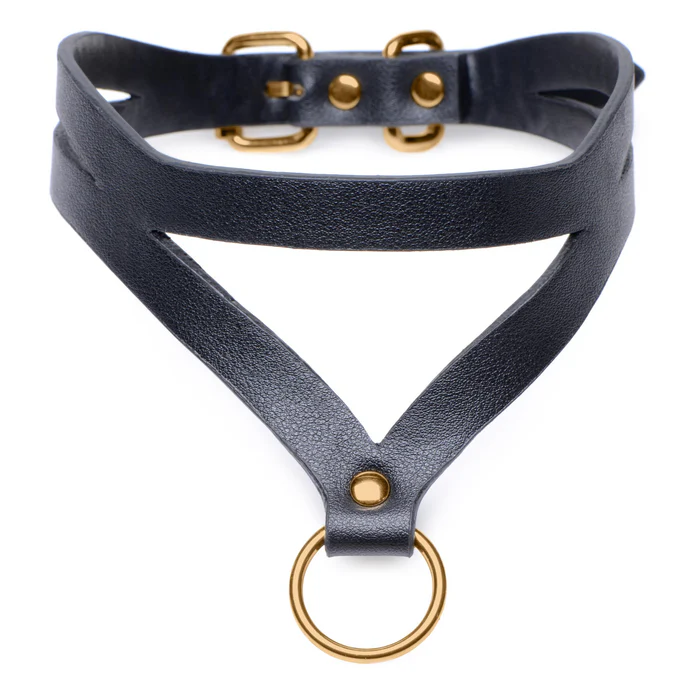 Design frappant cuir PU noir Bondage Baddie esthétique sombre