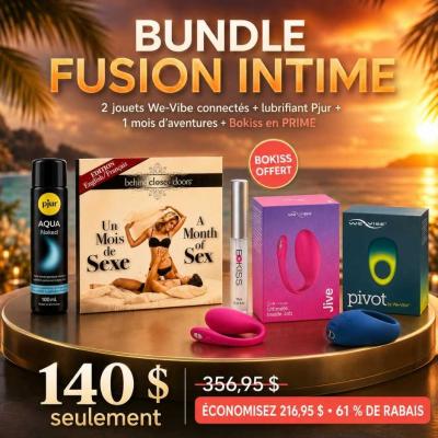 Bundle Fusion Intime – 2 Jouets We-Vibe + Lubrifiant + Jeu + Bokiss en PRIME