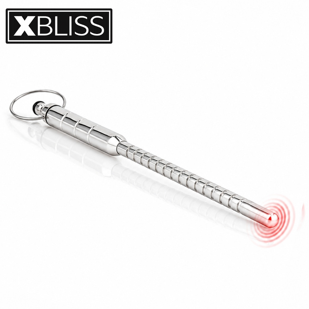 Xbliss tige urétrale vibrante rainurée acier inoxydable 8mm 13cm Le Prince Québec