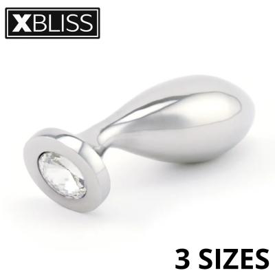 Jewel Stainless Steel Butt Plug Curve - Xbliss