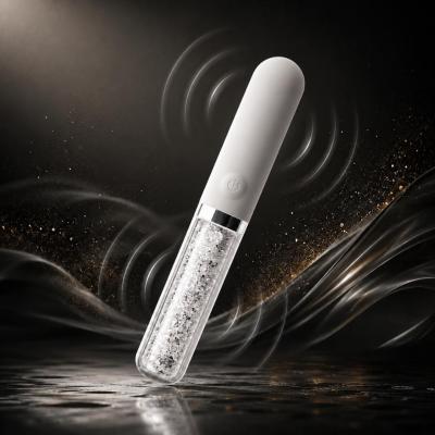 Stardust Posh Blanc – Vibrateur Balle Cristaux Borosilicate Verre Silicone | NS Novelties