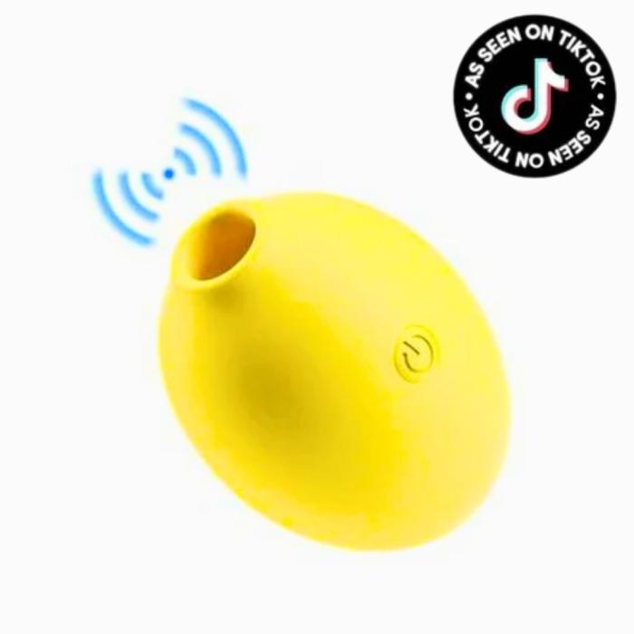 Bella Squeeze stimulateur à air compact jaune en forme de citron