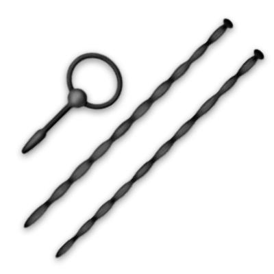 Knot-Knot kit urétral silicone 3 tiges noir