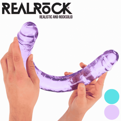 RealRock Crystal Clear gode double translucide 18 pouces Le Prince Québec