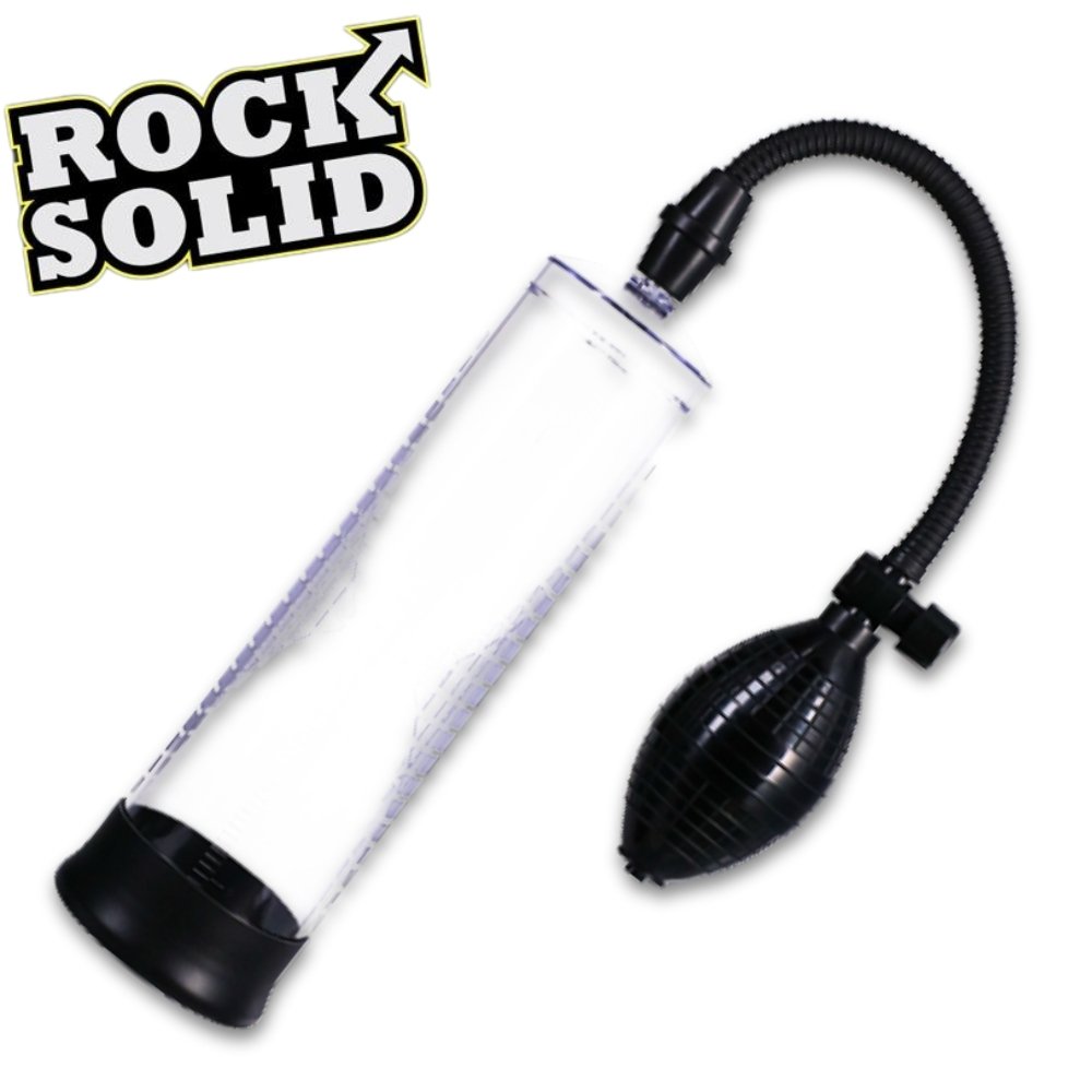 Rock Solid Classic pompe pénienne cylindre transparent graduations centimètres Le Prince Québec