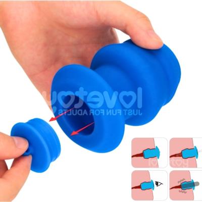 Bulge Peeper plug anal tunnel ouvert bleu silicone Le Prince Québec