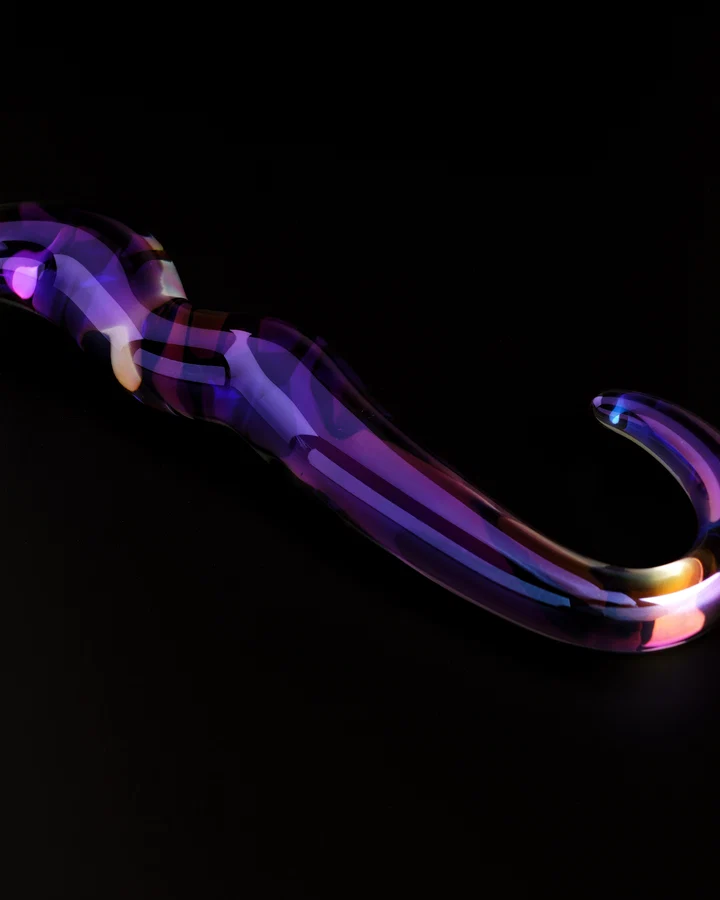 Blue Flame en verre borosilicate vue de profil