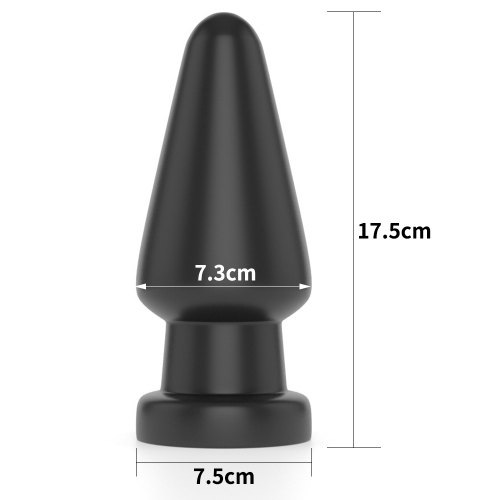 Base large et évasée du plug anal grand format