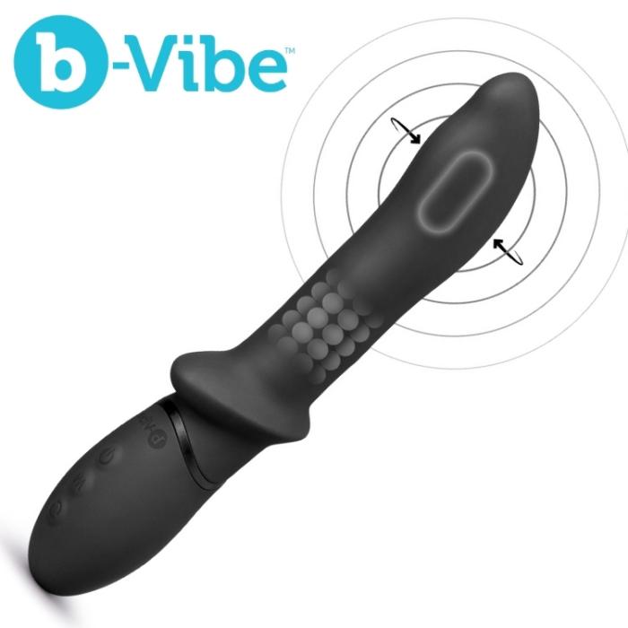 Masseur prostate rotatif vibrant b-Vibe noir