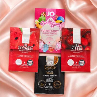 Sweet Kiss JO – 4 Échantillons de Lubrifiants Aromatisés 5 ml