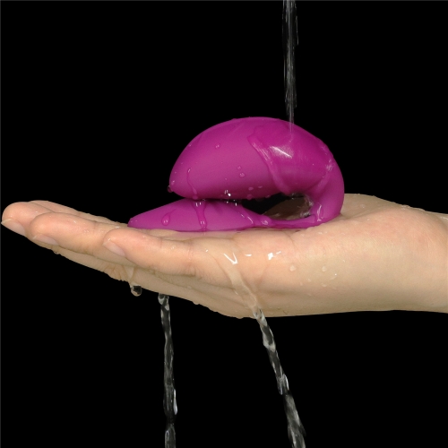 Bouton de contrôle et vibrations du vibromasseur violet