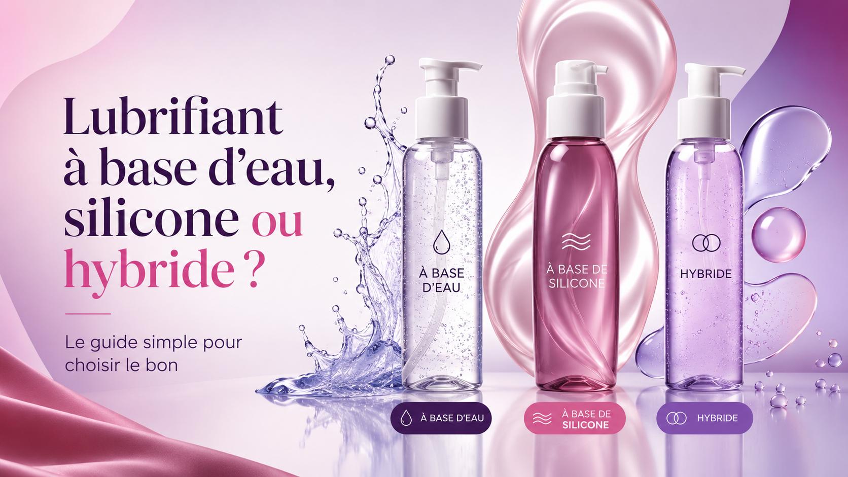 Guide MonPrince.ca pour choisir entre lubrifiant à base d’eau, silicone ou hybride