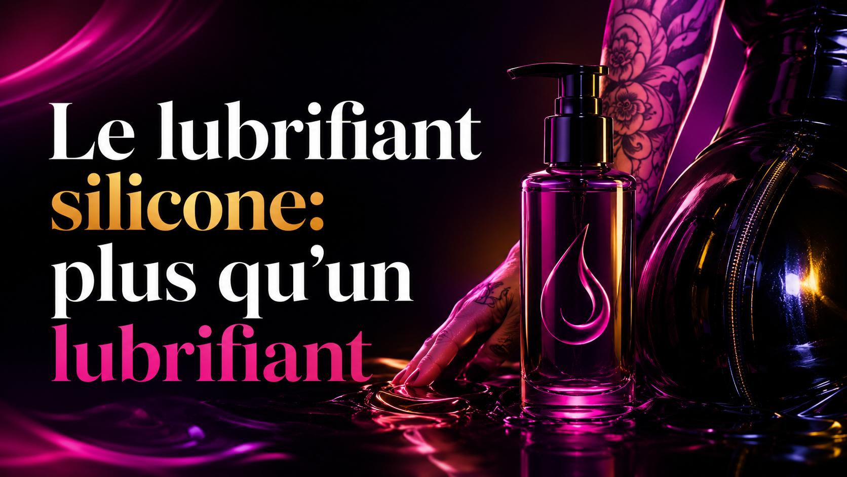Lubrifiant silicone utilisé pour massage tatouage et vêtements en latex