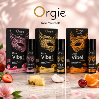 Dual Vibe! gel excitant vibrant Orgie, 3 saveurs disponibles