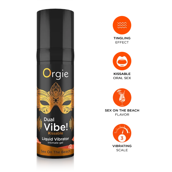Dual Vibe! - Gel Excitant Vibrant Comestible, 3 Saveurs - Orgie – Image 3