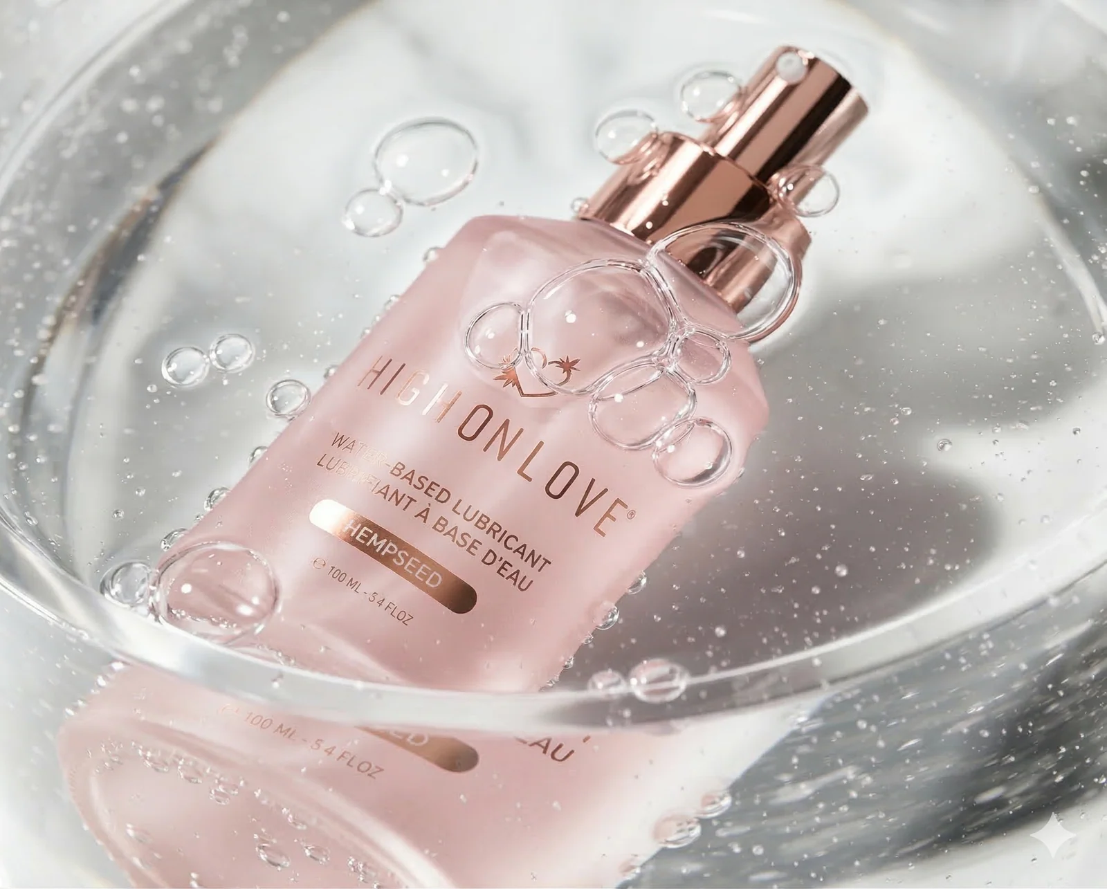 Texture soyeuse du lubrifiant HighOnLove