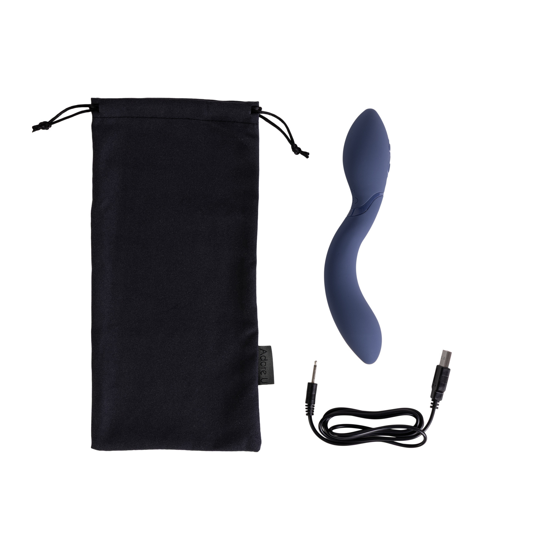 Luna Vibromasseur Courbé couleur bleu