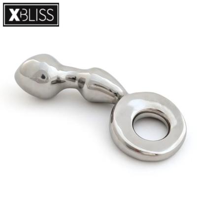 Masseur de Prostate en Acier Inoxydable à Anneau Xbliss — Jeu de Température