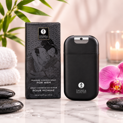 Spray Contrôle du Plaisir pour Homme Shunga vue complète