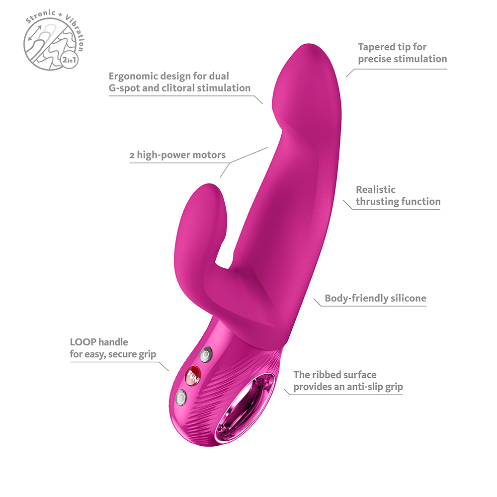 Bi Stronic Immerse - Vibromasseur Rabbit à Va-et-Vient Magnétique - Fun Factory – Image 6