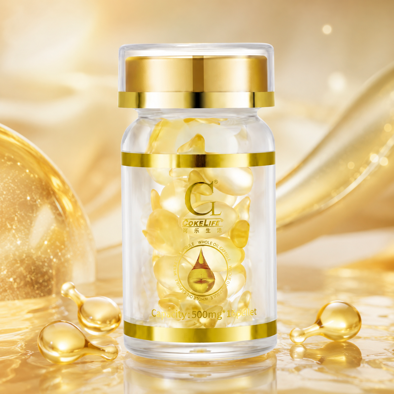 Capsules Lubrifiantes Pure Oil – Bouteille de 3 Capsules – Cokelife