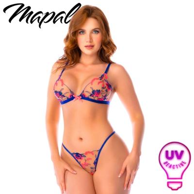 Ensemble Deux Pièces Floral UV Sapphire Poetry – MA80010 - Mapalé