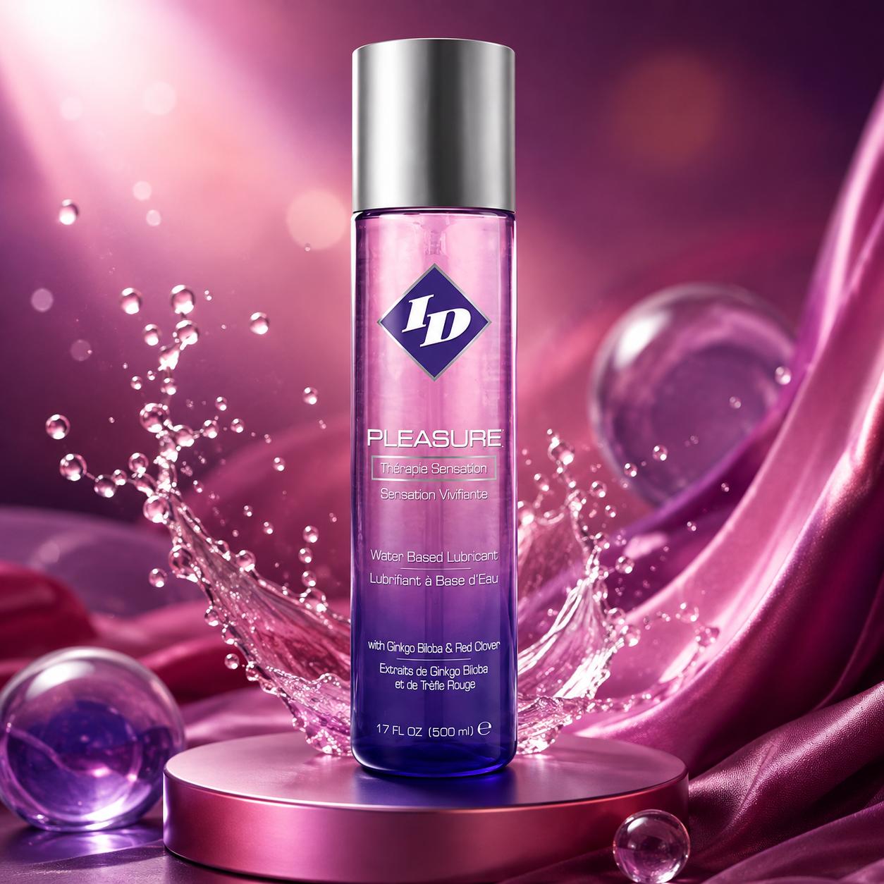 ID Pleasure 500ml – Lubrifiant à Base d'Eau Effet Picotant Stimulant - EXP.08/2026