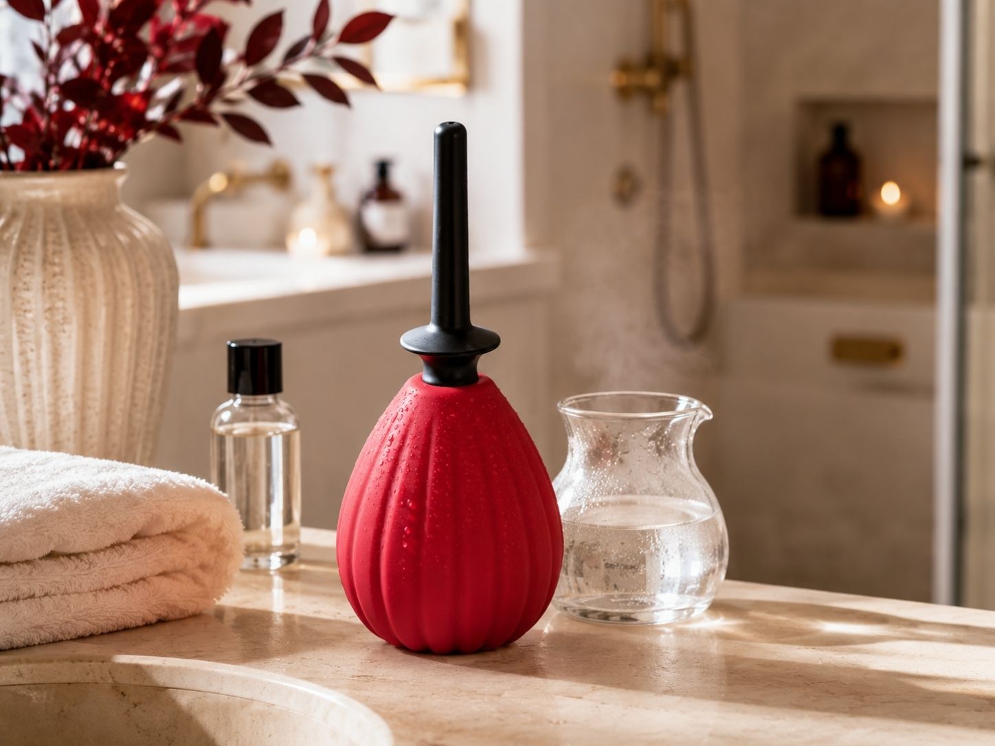 Poire de lavement pour la préparation avant le sexe anal