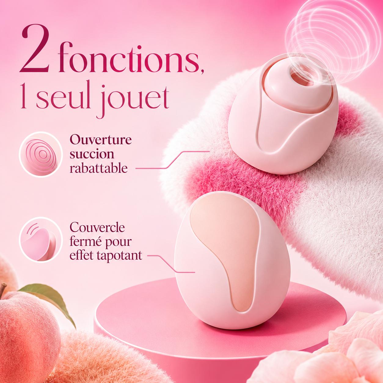 Membrane silicone amovible retirée du Peach Pulse