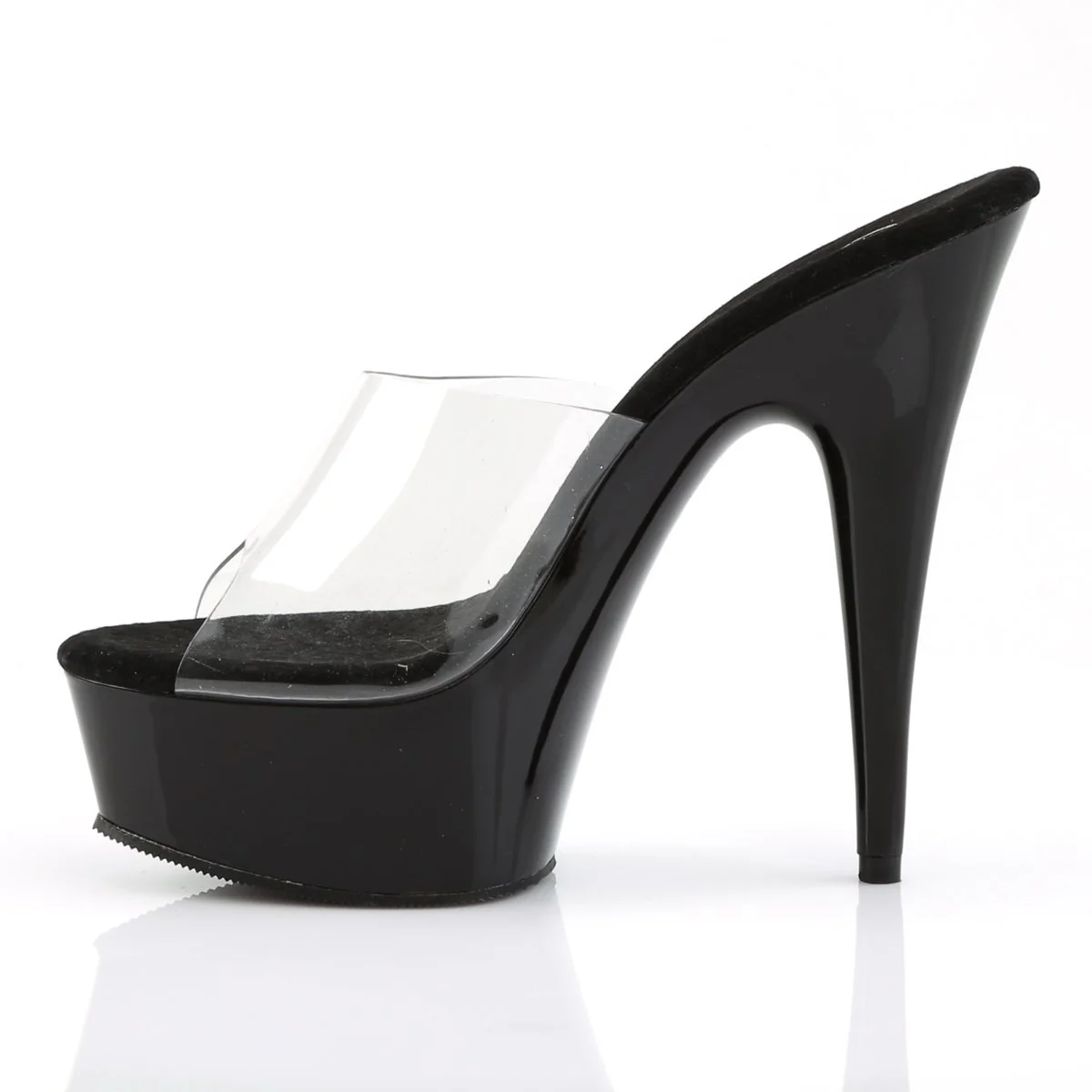 Sandales Plateforme Noires - Delight-601 – Pleaser – Image 4