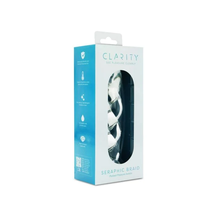 Gode en verre transparent montrant sa structure
